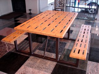 Rectangular picnic table 